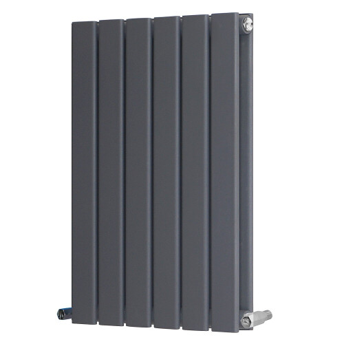 PlumbGalaxy (600 x 410mm Double, Anthracite) Flat Panel Designer Radiator 1