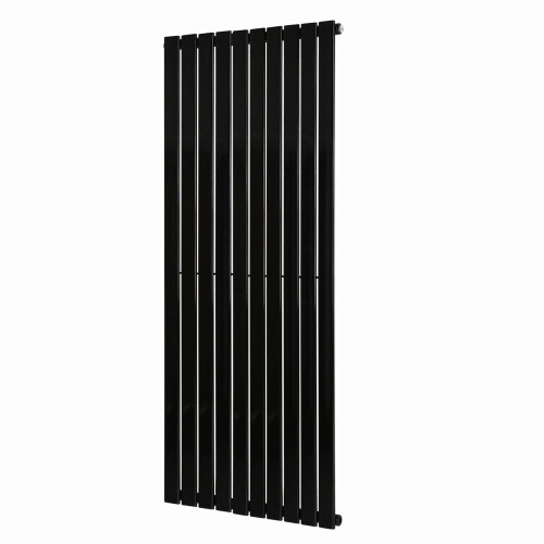 PlumbGalaxy (1600 x 682mm Single, Black) Flat Panel Designer Radiator 1