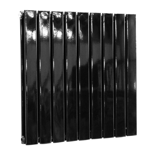 PlumbGalaxy (600 x 614mm Double, Black) Flat Panel Designer Radiator 2