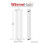 PlumbGalaxy (1600 x 410mm Double, White) Flat Panel Designer Radiator 5