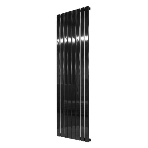 PlumbGalaxy (1600 x 546mm Single, Black) Flat Panel Designer Radiator 1