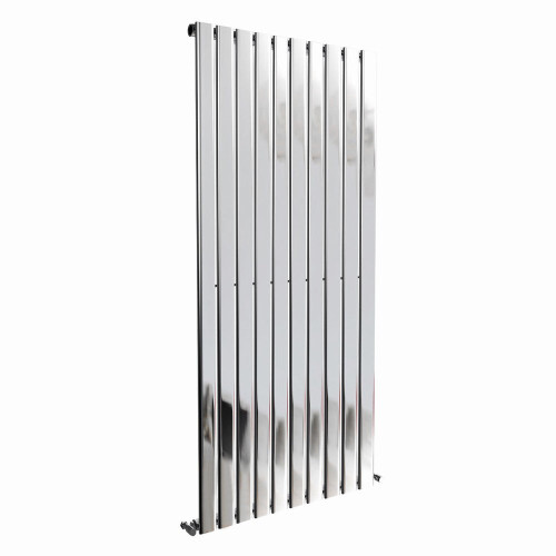 PlumbGalaxy (1600 x 682mm Single, Chrome) Flat Panel Designer Radiator 1