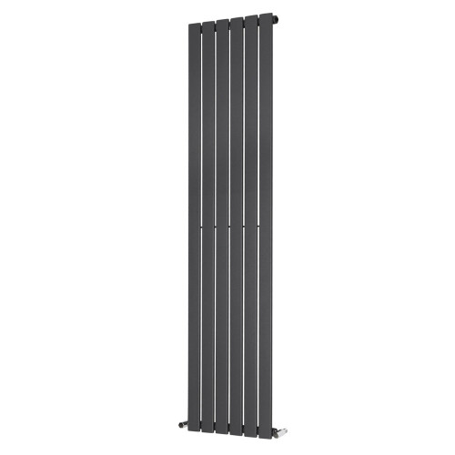 PlumbGalaxy (1600 x 410mm Single, Anthracite) Flat Panel Designer Radiator 1
