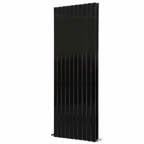 PlumbGalaxy (1600 x 682mm Double, Black) Flat Panel Designer Radiator 1