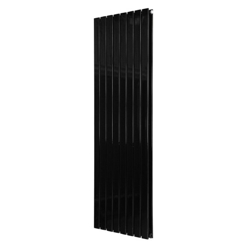 PlumbGalaxy (1600 x 546mm Double, Black) Flat Panel Designer Radiator 1