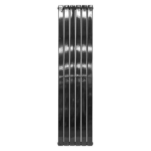 PlumbGalaxy (1600 x 410mm Double, Black) Flat Panel Designer Radiator 2