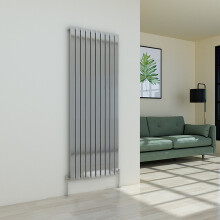 (1800 x 682mm Single, Chrome) Flat Panel Designer Radiator