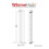 PlumbGalaxy (1600 x 274mm Double, Black) Flat Panel Designer Radiator 5