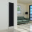 PlumbGalaxy (1800 x 410mm Single, Black) Flat Panel Designer Radiator 1