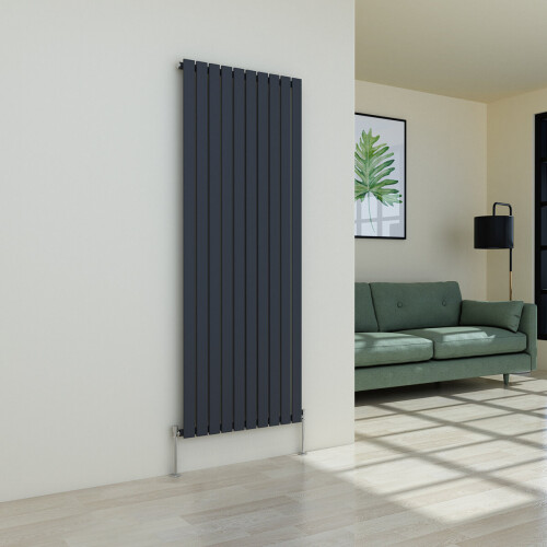 PlumbGalaxy (1800 x 682mm Single, Anthracite) Flat Panel Designer Radiator