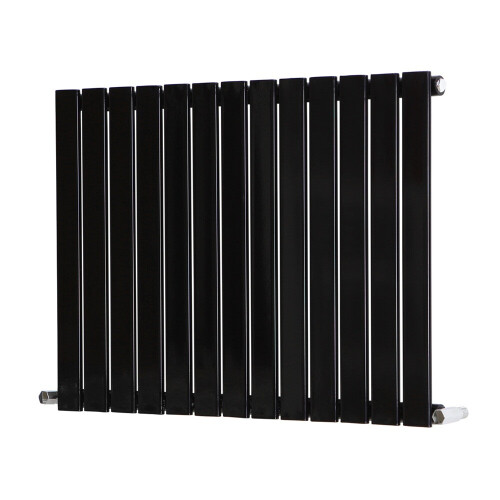 PlumbGalaxy (600 x 886mm Single, Black) Flat Panel Designer Radiator 1