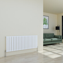 (600 x 1430mm Single, White) Flat Panel Designer Radiator