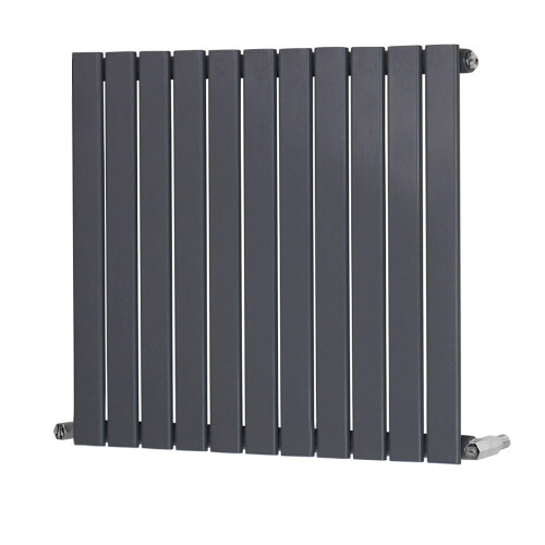 PlumbGalaxy (600 x 750mm Single, Anthracite) Flat Panel Designer Radiator 1