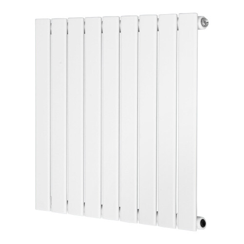 PlumbGalaxy (600 x 614mm Single, White) Flat Panel Designer Radiator 1