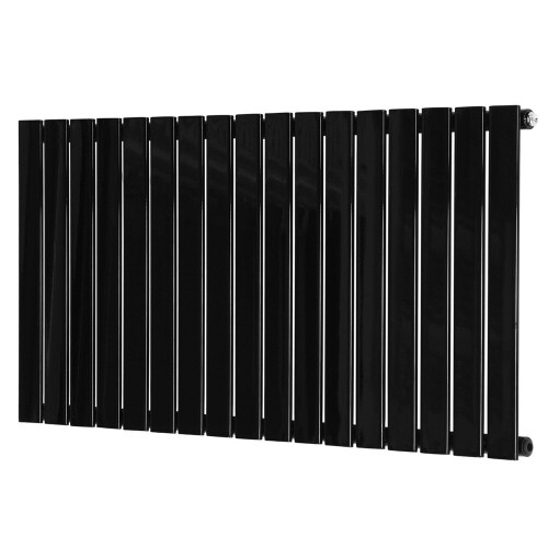 PlumbGalaxy (600 x 1158mm Single, Black) Flat Panel Designer Radiator 2