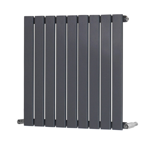 PlumbGalaxy (600 x 614mm Single, Anthracite) Flat Panel Designer Radiator 2