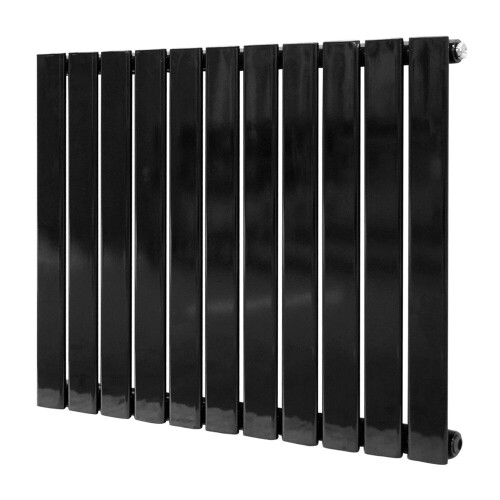 PlumbGalaxy (600 x 750mm Single, Black) Flat Panel Designer Radiator 1