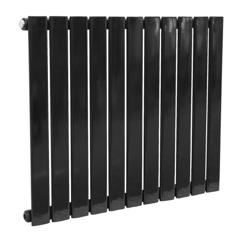 PlumbGalaxy (600 x 750mm Single, Black) Flat Panel Designer Radiator 2