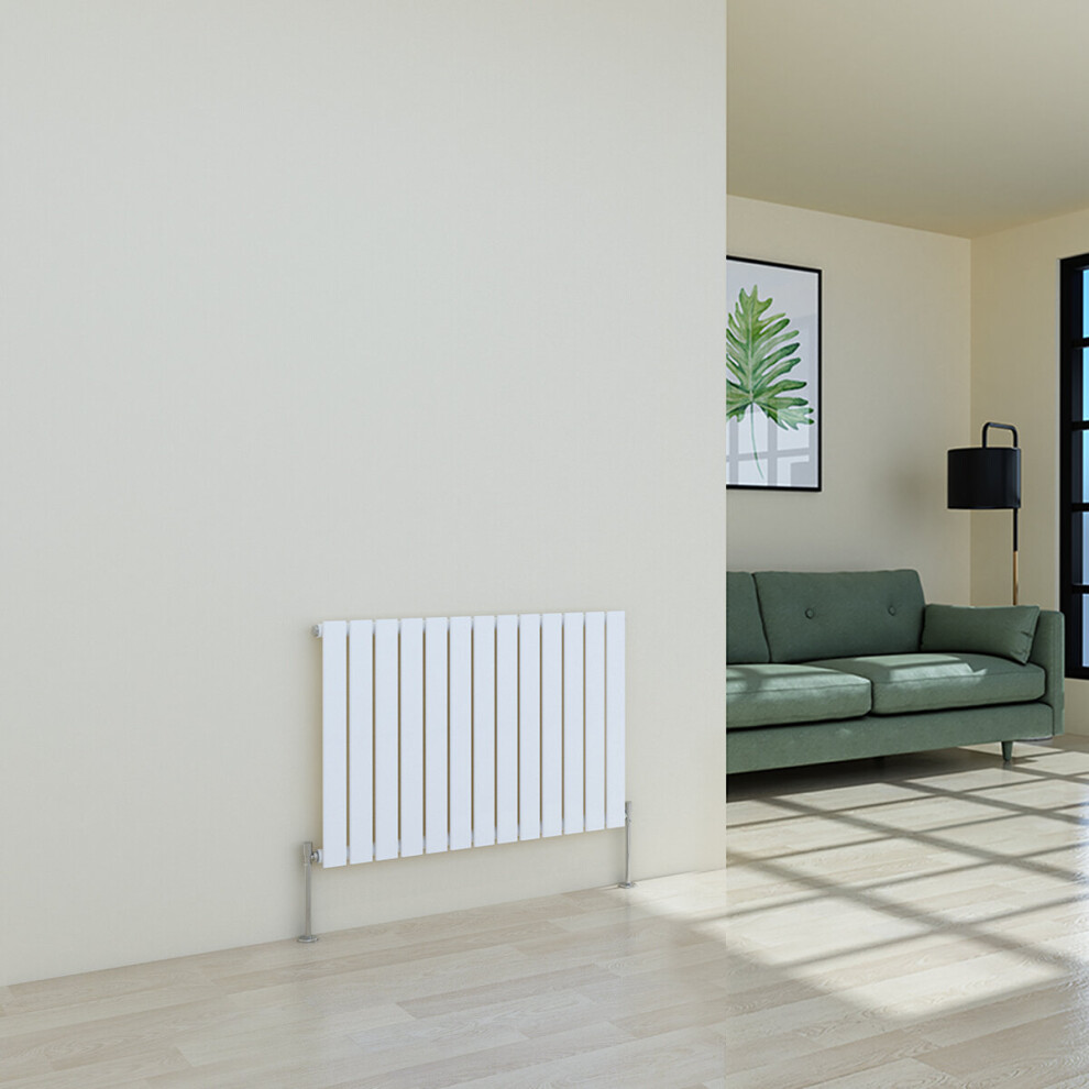 (600 x 886mm Single, White) Flat Panel Designer Radiator