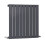 PlumbGalaxy (600 x 614mm Single, Anthracite) Flat Panel Designer Radiator 2