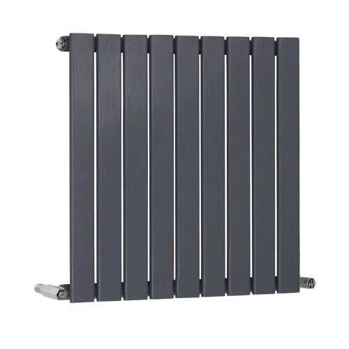 PlumbGalaxy (600 x 614mm Single, Anthracite) Flat Panel Designer Radiator 1