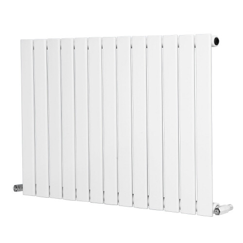 PlumbGalaxy (600 x 886mm Single, White) Flat Panel Designer Radiator 1