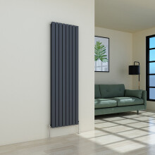 (1800 x 546mm Double, Anthracite) Flat Panel Designer Radiator