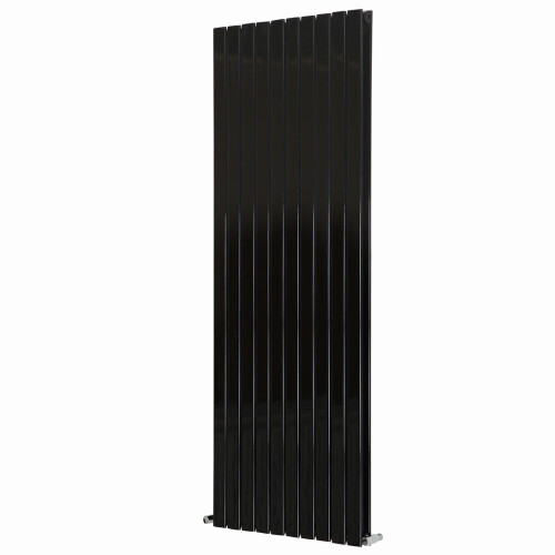 PlumbGalaxy (1800 x 682mm Double, Black) Flat Panel Designer Radiator 2