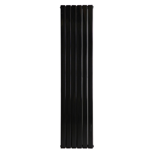 PlumbGalaxy (1800 x 410mm Double, Black) Flat Panel Designer Radiator 2