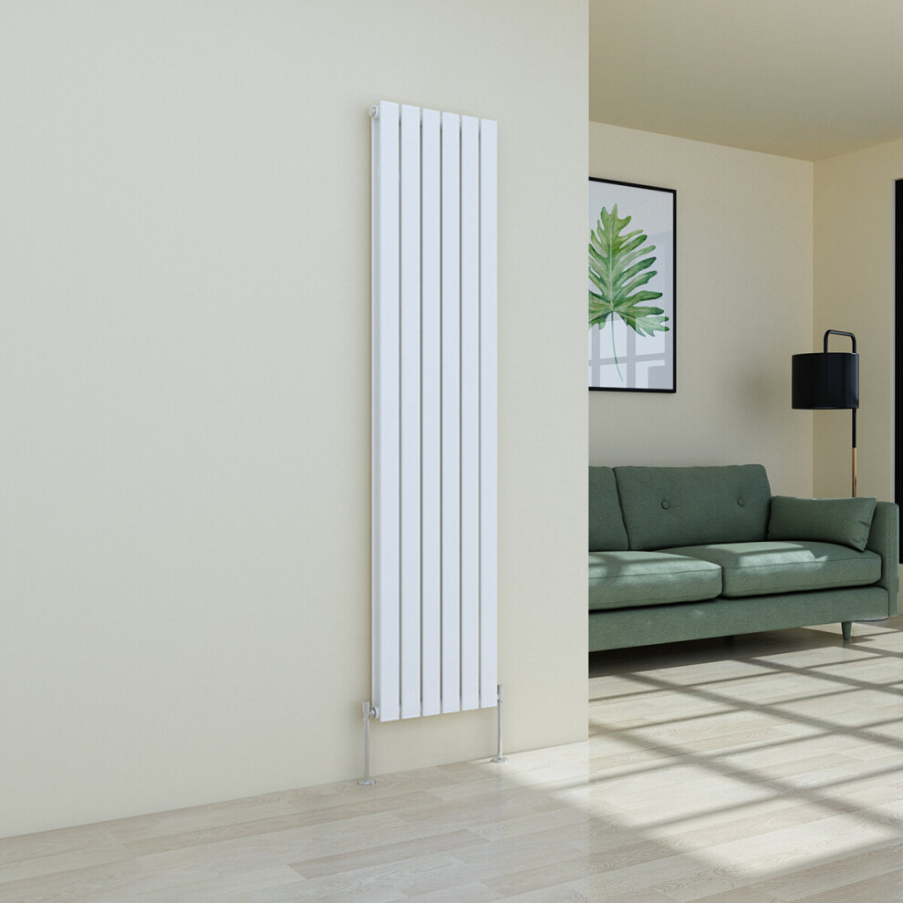 (1800 X 410Mm Double, White) Flat Panel Designer Radiator 5055653294097