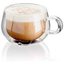 Judge JDG30 Double Walled Glass Coffee Cups with Handle