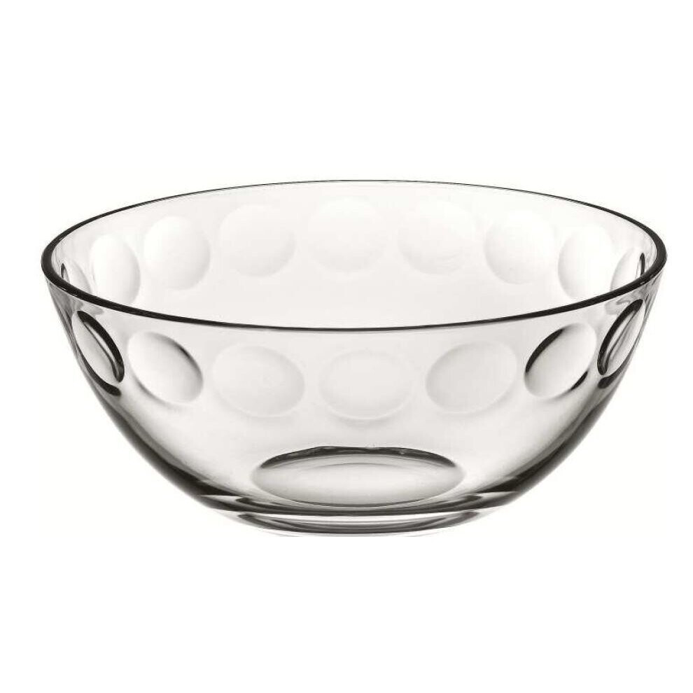 23.5cm Pois Bowl Glass Fruit Bowl Centrepiece Bowl Table Decoration
