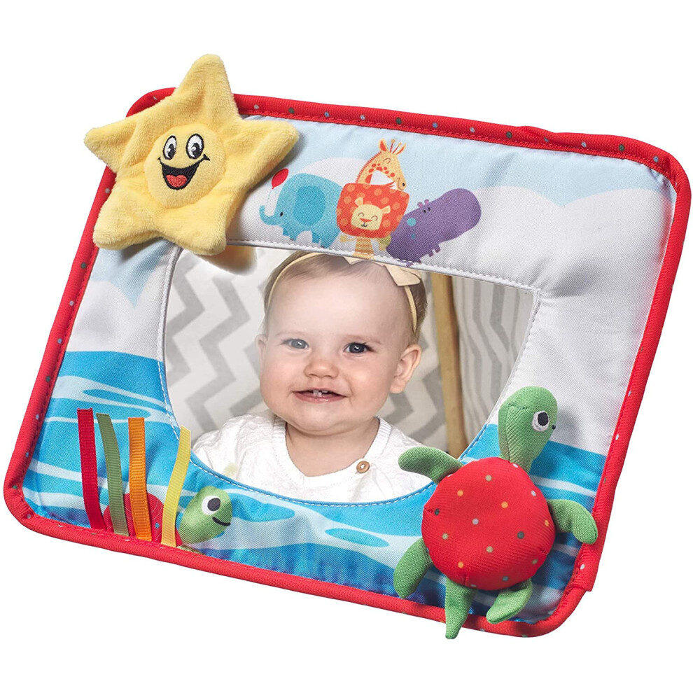 Nuby Tummy Time Activity Mirror, Sensory Toy for Babies Aged 6 Months+