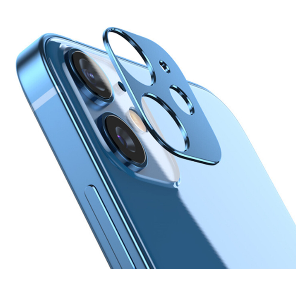 10PCS Lens Film Apple Rear Camera Aluminum Alloy Protective Film Mobile Phone Rear Film Suitable for IPhone12mini-Blue