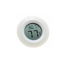2PCS Reptile Electronic Thermometer and Hygrometer Wireless Circular Electronic Thermometer and Hygrometer