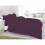 (Plum, Super-King) Plain Dyed Duvet Cover Set With Pillowcase 1
