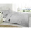 (Silver, Super-King) Plain Dyed Duvet Cover Set With Pillowcase 1