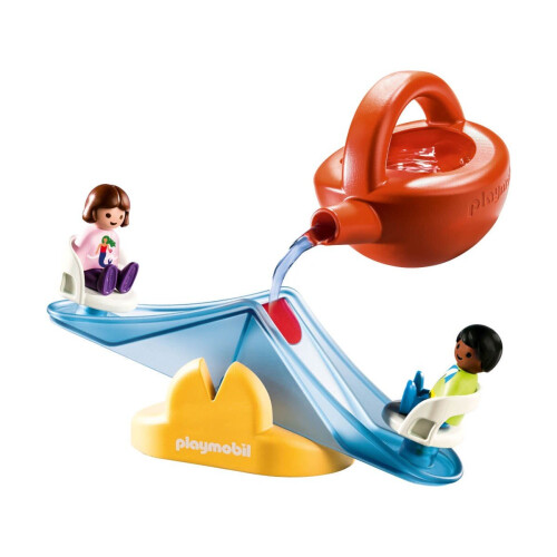 PLAYMOBIL PlayMobil 1.2.3 Aqua Waterwing com lata de    gua