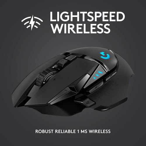 Logitech Logitech G502 Lightspeed Wireless Gaming Mouse with Hero 16K Sensor 1