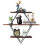 ustic Floating Shelves Wood, Diamond Wall Mounted Shelves 2