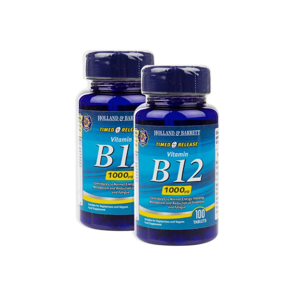 Holland & Barrett Timed Release Vitamin B12 200 Tablets 1000ug
