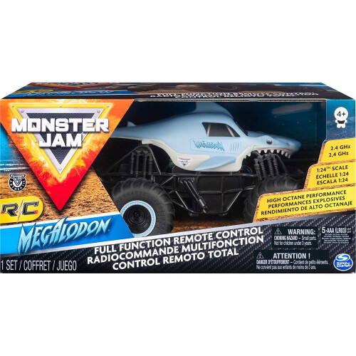 Monster Jam Monster Jam 6044952 Remote Control Megalodon 1:24 Scale Truck 1