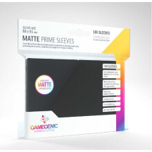 GameGenic Matte Prime Sleeves Standard size 100 Sleeves/pack Black