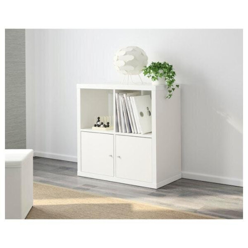 KALLAX Shelving unit, high-gloss white 77x77 cm 2