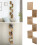 Living And Home 5-Tier Wooden Floating Corner Shelves Display Bookcase 1
