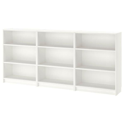 BILLY Bookcase, white 240x28x106 cm