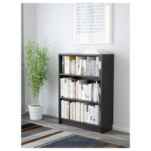 BILLY Bookcase, black-brown 80x28x106 cm