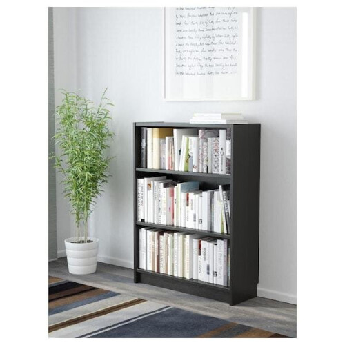 BILLY Bookcase, black-brown 80x28x106 cm