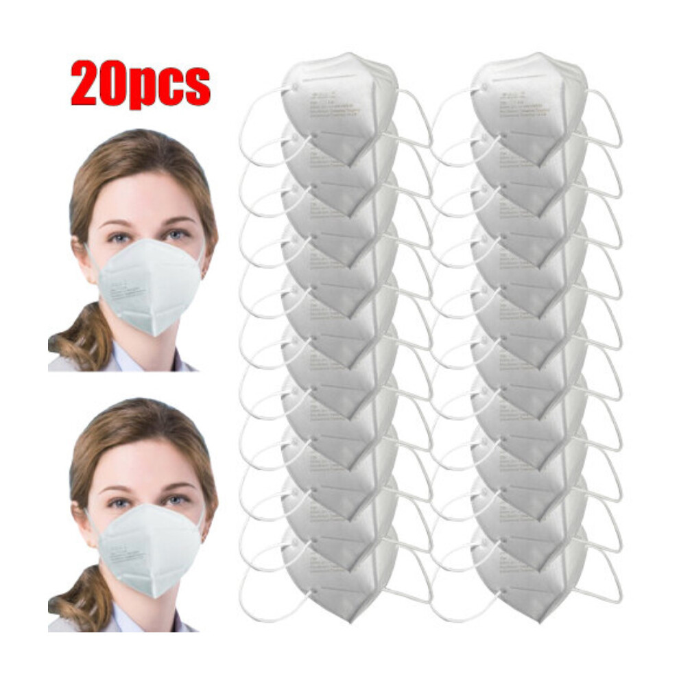 KN95 Face Mask Protective Masks Virus Surgical FFP3 Masks (20 Pcs)