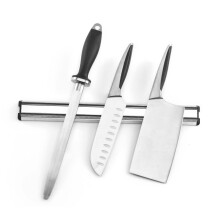 2x 45cm Kitchen Knife Rack Magnetic Utensil Holder Strip Bar